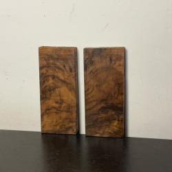Superbe plaquettes en noyer Fran&ccedil;ais pour manche de couteaux ou dagues  !!! n*12