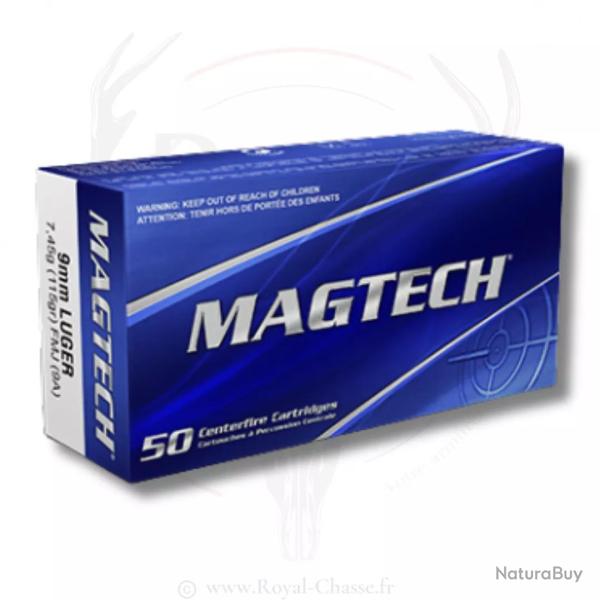 50 balles Cal.9x19 115grs FMJ MAGTECH