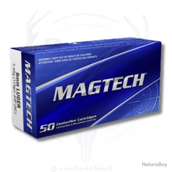 50 balles Cal.9x19 115grs JHP MAGTECH