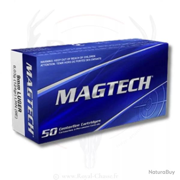 50 balles Cal.9x19 124grs LRN MAGTECH