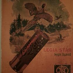Ancienne publicit&eacute;e en carton pour les cartouches LEGIA STAR
