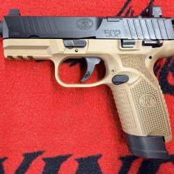 FNH USA 502 T Black/FDE filet&eacute; 22 lr