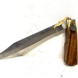 Ancien gros Couteau pliant L&eacute;opard chasse survie