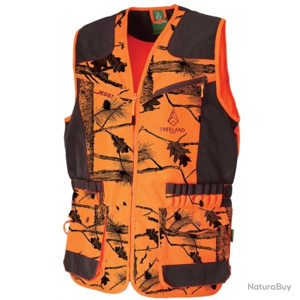 Gilet Renforc� Treeland Camouflage Orange