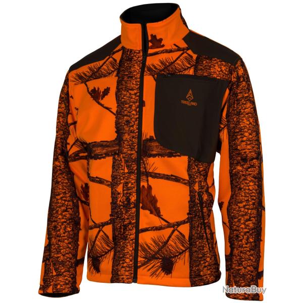 Veste Capuche Treeland Sherpa Camo Orange