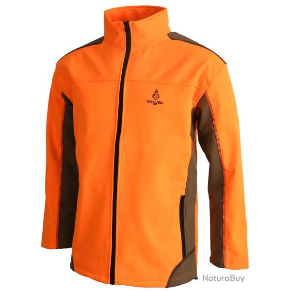 Veste Treeland Softshell Camo Forest Camo Orange
