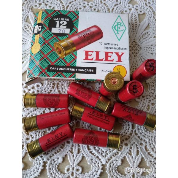 BO�TE DE 10  CARTOUCHES DE COLLECTION ELEY.Cal 12.NEUVES