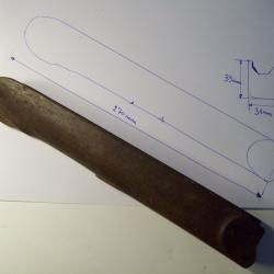 bois de devant de carabine ou fusil ancien