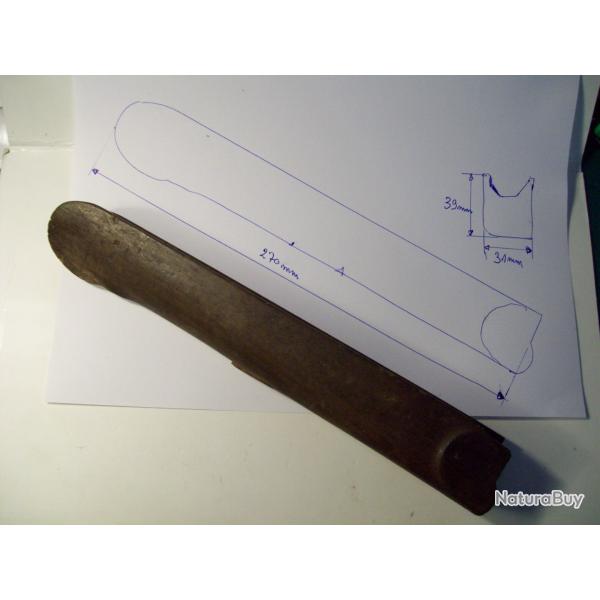 bois de devant de carabine ou fusil ancien