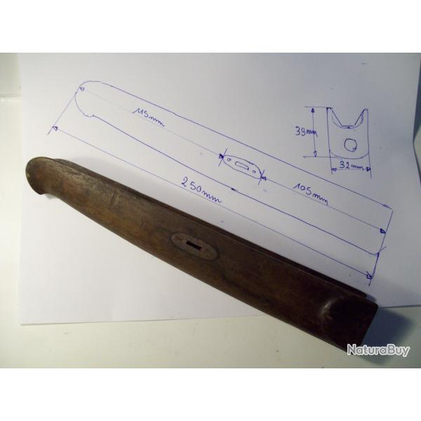 bois de devant de carabine ou fusil ancien voir les dimensions