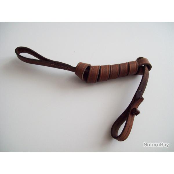 militaria ww1 francais dragonne cuir fauve de revolver 1873/1892 poilu 14/18