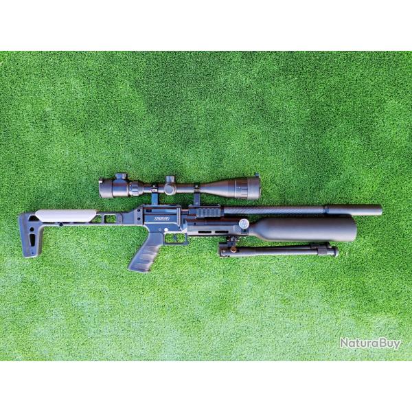 PACK-4 Carabine PCP SNOWPEAK AP900B Cal. 4,5 mm 19,9 J. Bouteille aluminium + Valve Puissance