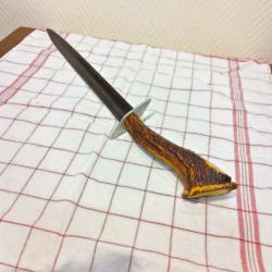 Grande dague de chasse manche bois de cerf