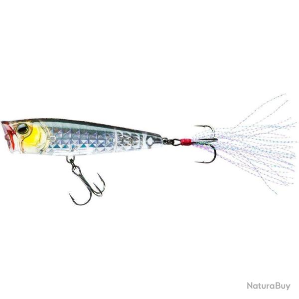 3DR-X POPPER F 6.5CM - SILVER BLACK - YOZURI