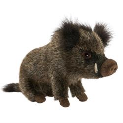 PELUCHE SANGLIER ASSIS H20CM L28CM - HANSA CREATION