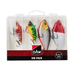KIT DE LEURRES VIBRATION X4 5,5/7CM - DAM
