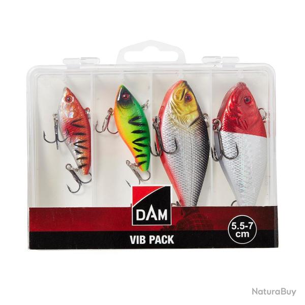 KIT DE LEURRES VIBRATION X4 5,5/7CM - DAM