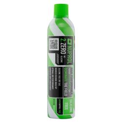 Gaz Airsoft Nuprol 2.ZERO Silicone Free Green Gas - La bouteille de 650 ml