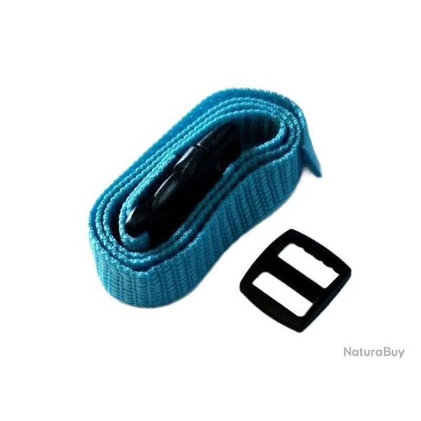 Num'Axes sangle nylon 20 mm multi-colliers - Bleu turquoise