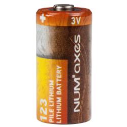 NUMAXES - Blister 1 pile CR123 A lithium 3V (Equival. CR17345-DL123)