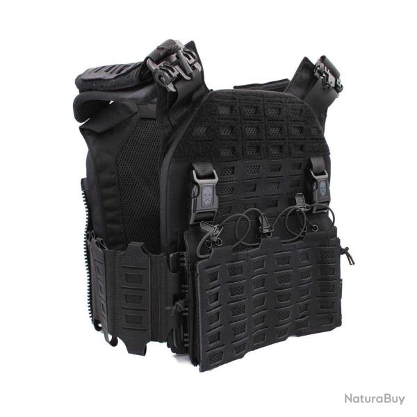 Gilet tactique porte-plaques Drake MK4 - Corso Tactical - Noir
