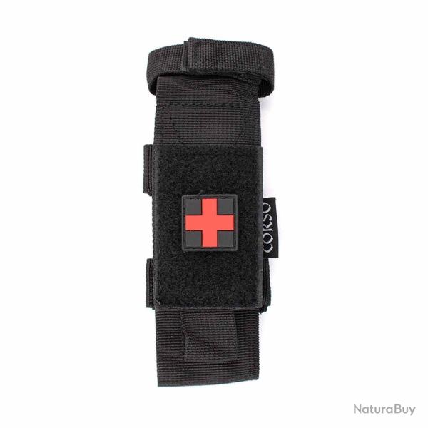 Pochette porte-tourniquet et ciseaux MOLLE - Corso Tactical - Noir