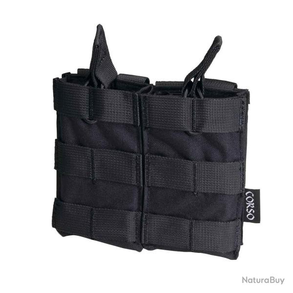 Poche porte-chargeurs double M4 Dagger MOLLE - Corso Tactical - Noir