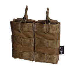 Poche porte-chargeurs double M4 Dagger MOLLE - Corso Tactical - Coyote