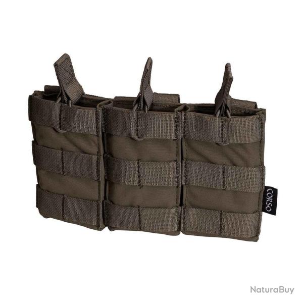 Poche porte-chargeurs triple M4 Dagger MOLLE - Corso Tactical - Ranger Green