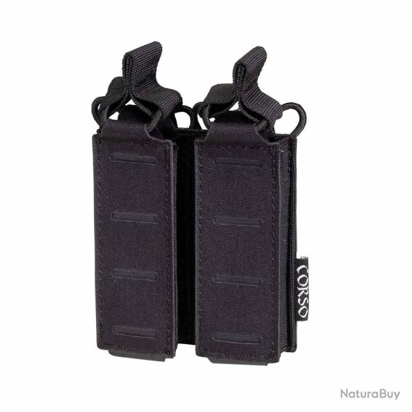 Poche porte-chargeurs double pour pistolet Dagger MK1 Laser - Corso Tactical - Noir