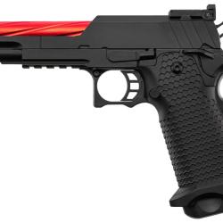 R&eacute;plique GBB hi-capa 5.1 noir/rouge Golden Eagle