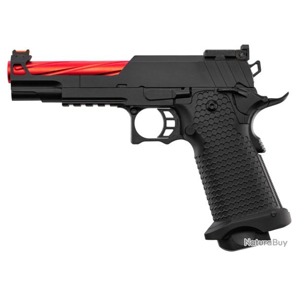 R�plique GBB hi-capa 5.1 noir/rouge Golden Eagle