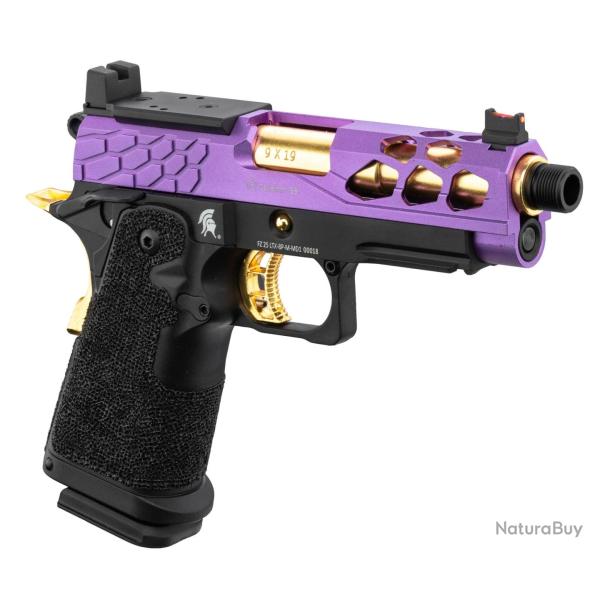 Pistolet Airsoft GBB Stryk Hi-Capa 4.3 violet/or Lancer Tactical