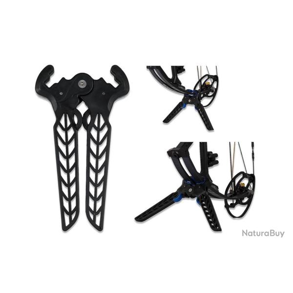 Support d'Arc Compound Dual-Pod avec Protection des Branches - Noir/Noir