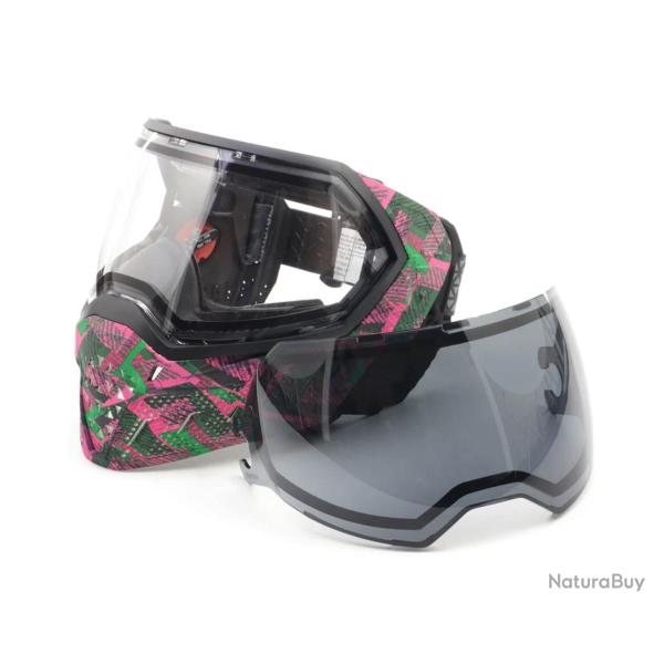 Masque Empire EVS Geo Grunge SE avec lentilles Thermal Ninja et Thermal Clear