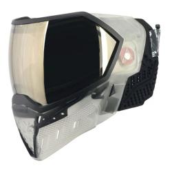 Masque EVS Crystal SE Clair/Noir avec lentille chrom&eacute;e noire HD