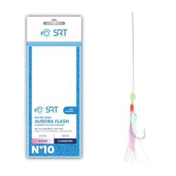 BAS DE LIGNE MER AURORA FLASH 5 HAMECONS - 2 - SRT