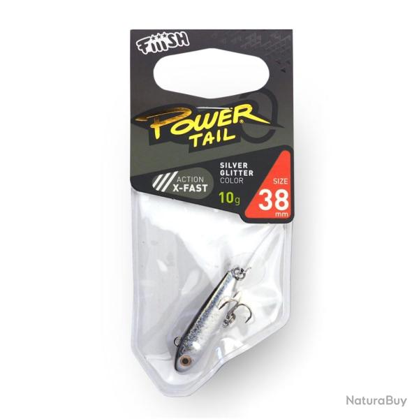 LEURRE PT38 X-FAST 10GR - SILVER GLITTER - FIIISH