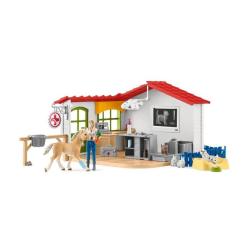 CABINET VETERINAIRE AVEC ANIMAUX - SCHLEICH