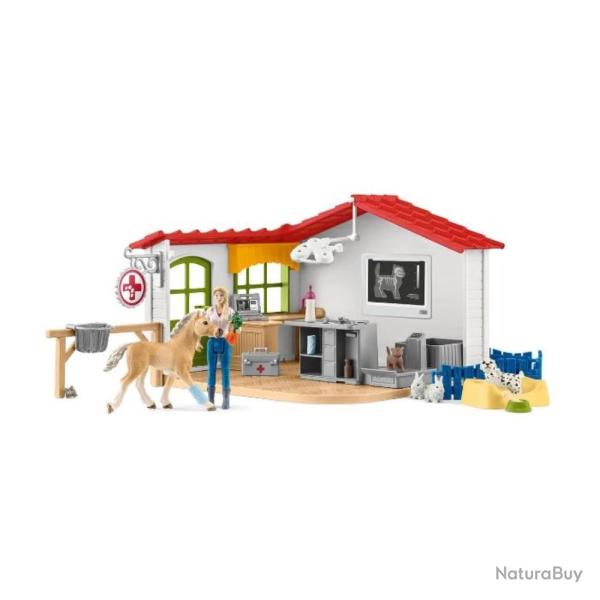 CABINET VETERINAIRE AVEC ANIMAUX - SCHLEICH