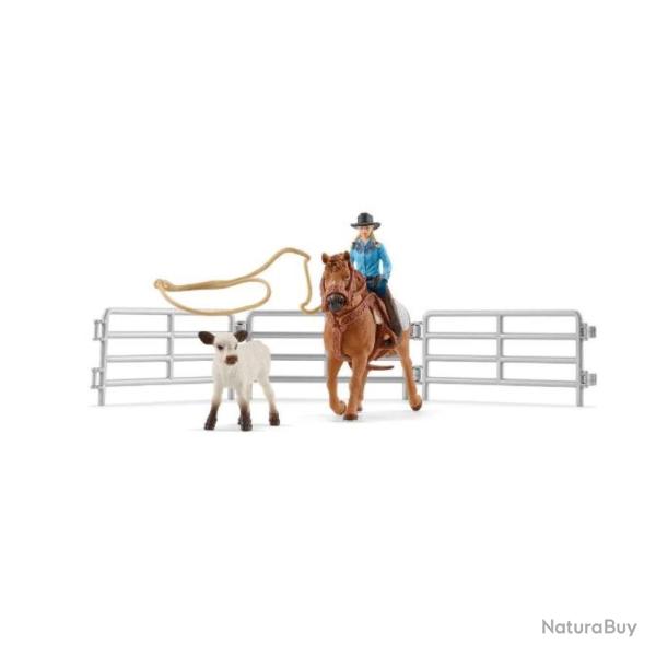COFFRET EQUIPE DE COWBOY ET LEURS LASSOS - SCHLEICH
