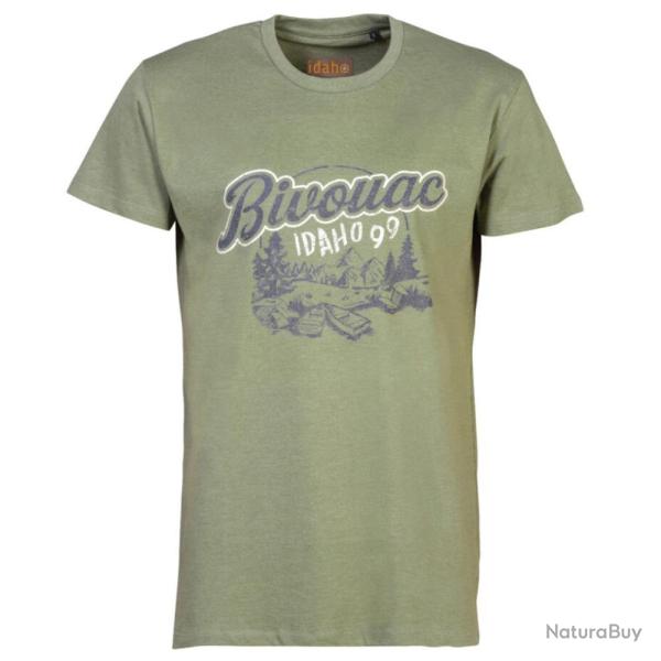 TEE SHIRT BIVOUAC KAKI CLAIR IDAHO