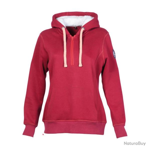 SWEAT CAPUCHE ALEXANDRA FEMME ROUGE CYRUS