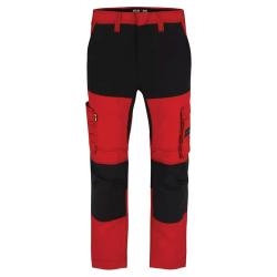 Pantalon de travail homme Hector Herock&reg; - Rouge - Multi-poches professionnelles 42