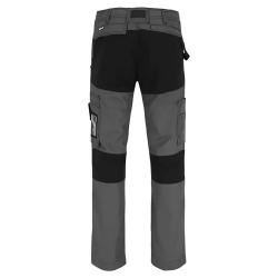Pantalon de travail homme Hector Herock&reg; - Poches multiples - Extensible 4 directions - Noir/Charbon
