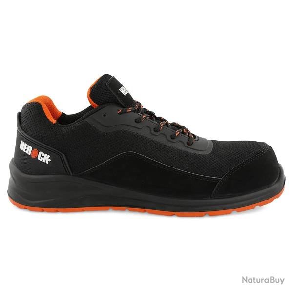 Chaussures de s�curit� Leno S1P SRC Noir Orange Homme