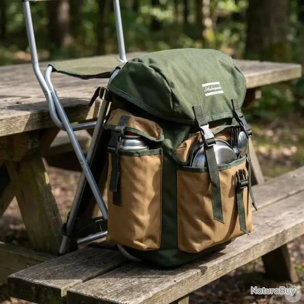 Sac � dos si�ge pliable avec structure en acier - 2,8 kg