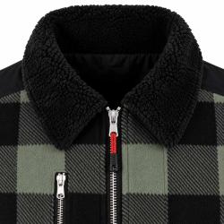 Chemise polaire matelass&eacute;e homme verte LMA&reg; Manches longues 390 g m&sup2;