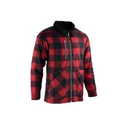 Chemise polaire matelass&eacute;e homme rouge LMA&reg; Manches longues 390 g m&sup2;