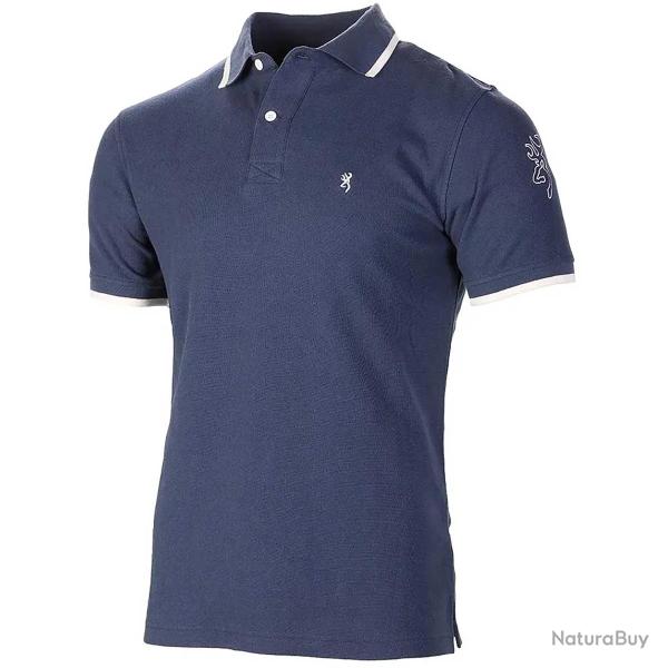 Polo Homme Ultra 79 Browning� Bleu Coton Respirant